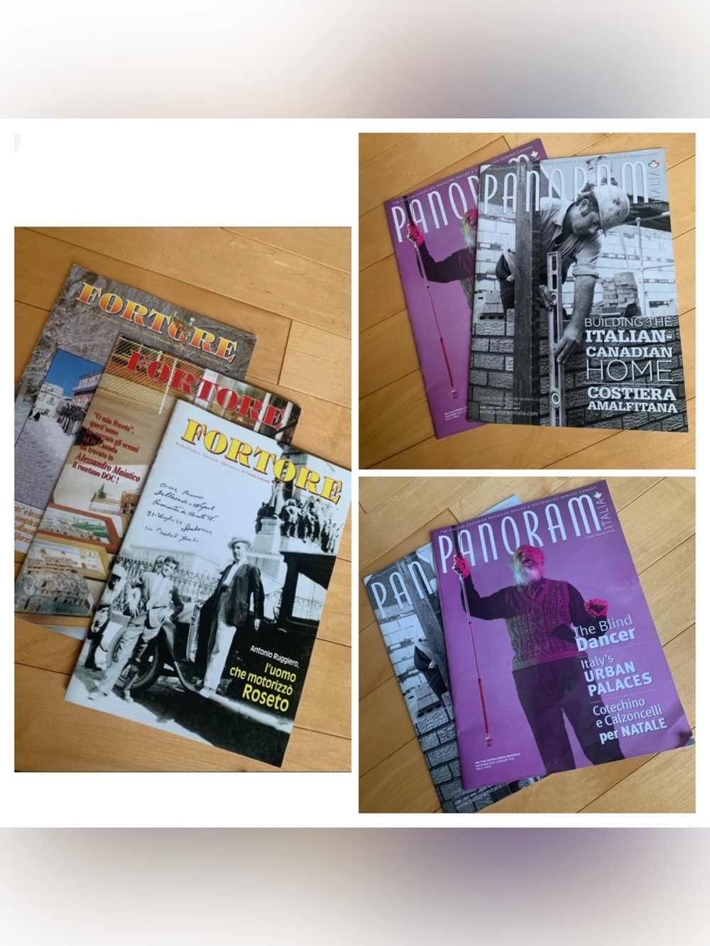 Vintage coffee table books
Fortore Italian Magazines and PanoramItalia Magazines